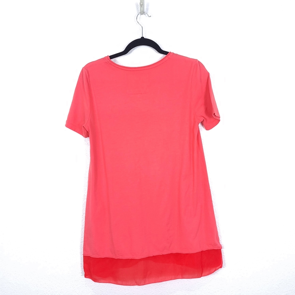 JOHNNY WAS Boho Embroidered Overlay Pink Blouse Tunic Top - Picture 6 of 9